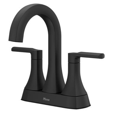 Vaneri 4-in Centreset Bath Faucet, Matte Black P2324
