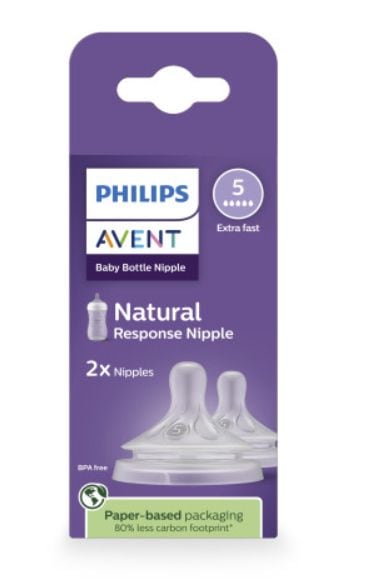 Response Nipple Flow 5 for 6M+, 2-pk