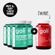 Goli Pre+Post+Probiotics Gummy Bundle — 4 Probiotics +, Vegan Digestive Support