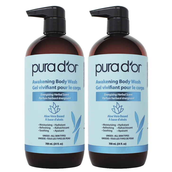 Pura D'or Awakening Body Wash, 2 x 709 mL V28