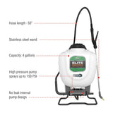 Elite Garden Backpack Sprayer, 4 Gallons
