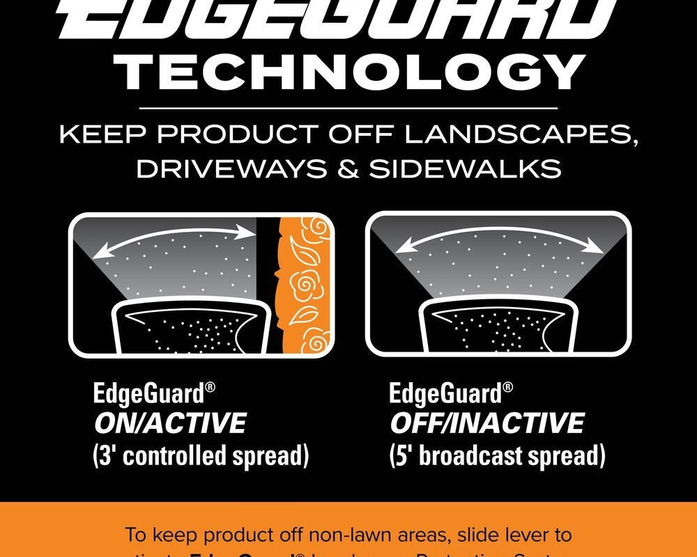 Turf Builder Mini Edgeguard Broadcast Spreader, 5,000 sq. ft.