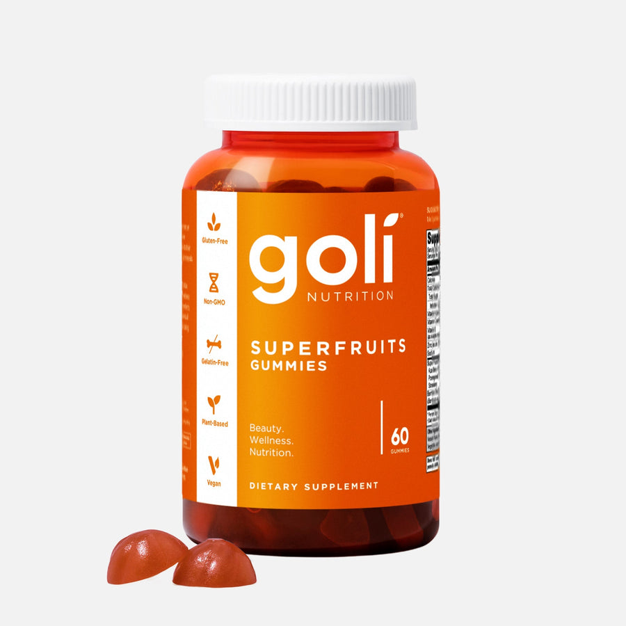 Bamboo Silica & Essential Minerals For Skin Glow — Goli Nutrition Superfruits Gummies, 24 Jars