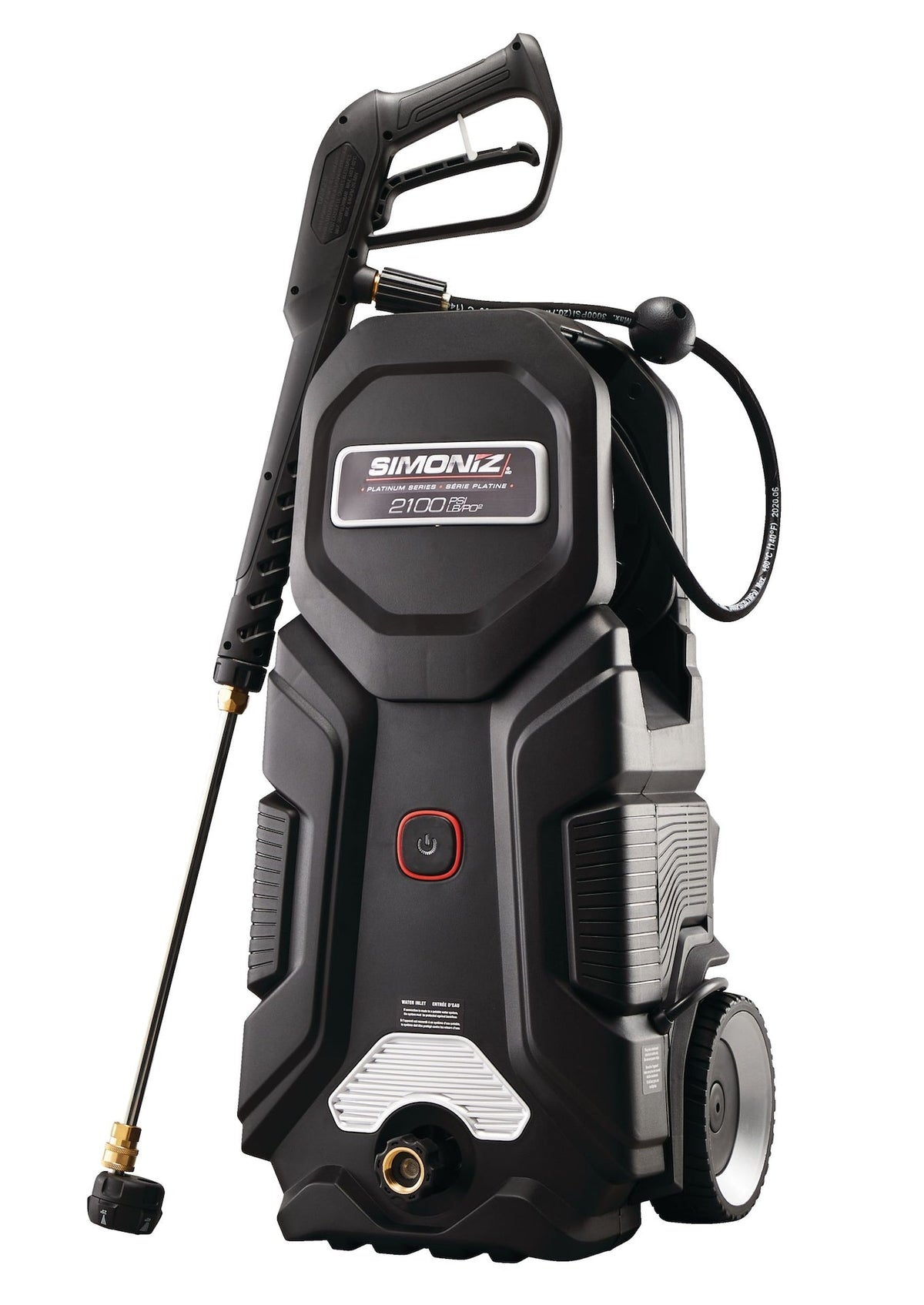 Platinum 2100 PSI 1.5 GPM Corded Cold Water Wheeled Brushed Electric Pressure Washer with Foam Blaster