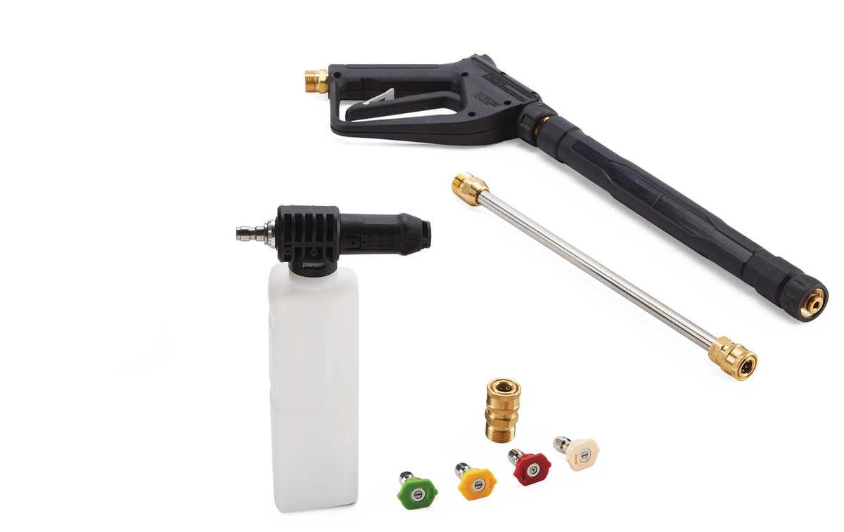 Platinum 2100 PSI 1.5 GPM Corded Cold Water Wheeled Brushed Electric Pressure Washer with Foam Blaster