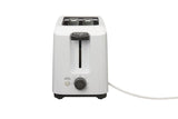 2-Slice Toaster, White, Removable Crumb Tray