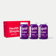 Goli 3 Jars of Sleep Gummies — Melatonin With Lemon Balm, Magnesium & Vitamin D