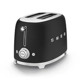 50's Retro Style Wide Slot Pop Up Electric Toaster with 6 Settings, 2-Slices, Matte Black