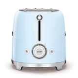 Retro Style Electric Toaster with Multi-Function Control, Light Blue, 2-Slices