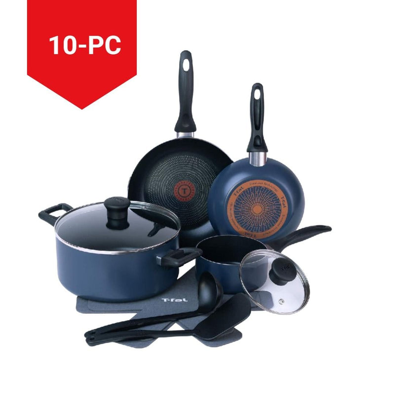 Viva Aluminum Non-Stick Cookware Set, Blue, 10-pc P3797