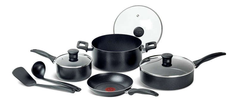 Viva Non-Stick Cookware Set, Black, 9-pc O1589