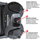 Electric Battery-Powered Push Sweeper, 30-in