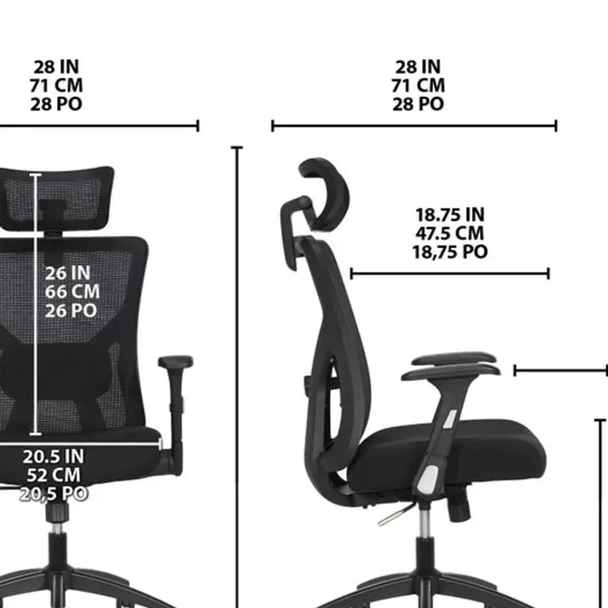 TrueWellness Mesh Office Chair