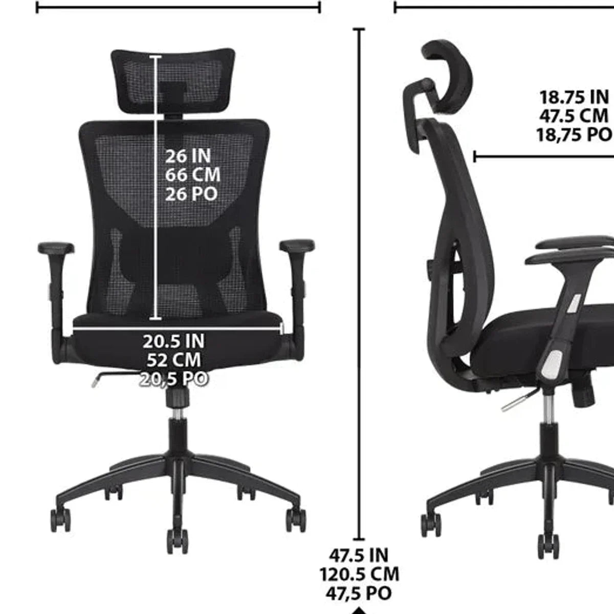 TrueWellness Mesh Office Chair