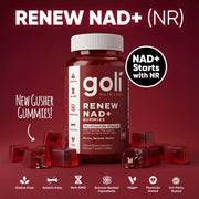 Metabolism Support With Nicotinamide Riboside — Goli Nutrition Renew NAD+ Gummies, 24 Jars