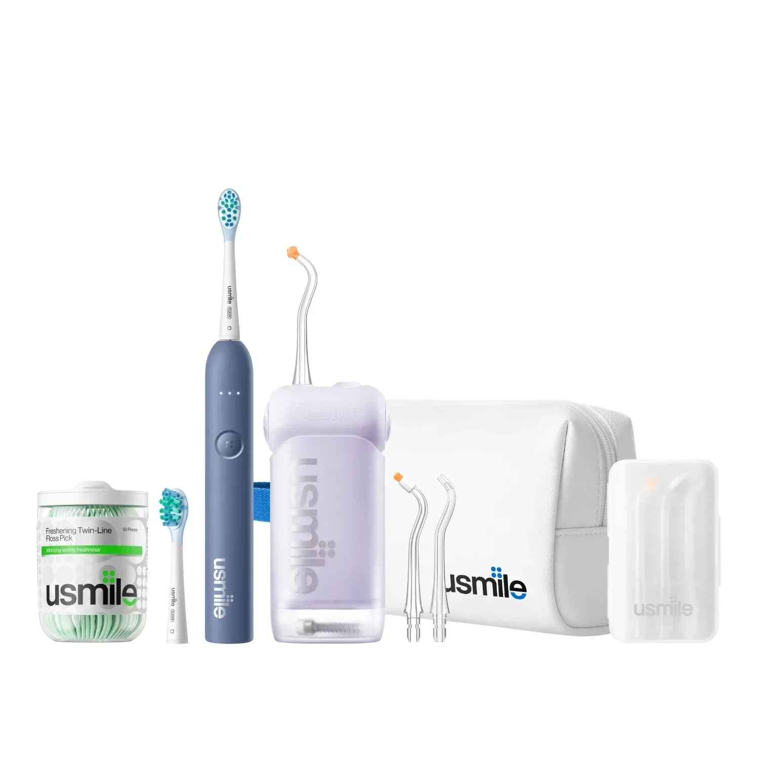 usmile C10 Water Flosser x P10 S Electric Toothbrush Travel Pack