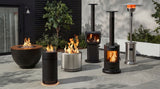 LP Gas Fire Column with LED Glow Ring
