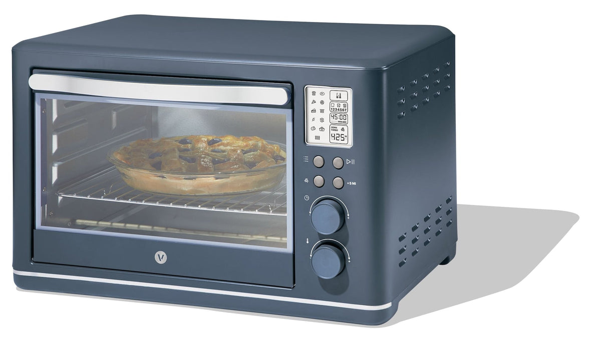 Digital Multi-Functional Air Fryer Toaster Oven with 11 Pre-Set Functions, Bluefin, 6-Slices