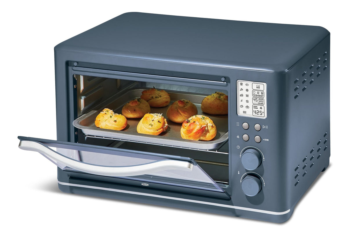 Digital Multi-Functional Air Fryer Toaster Oven with 11 Pre-Set Functions, Bluefin, 6-Slices