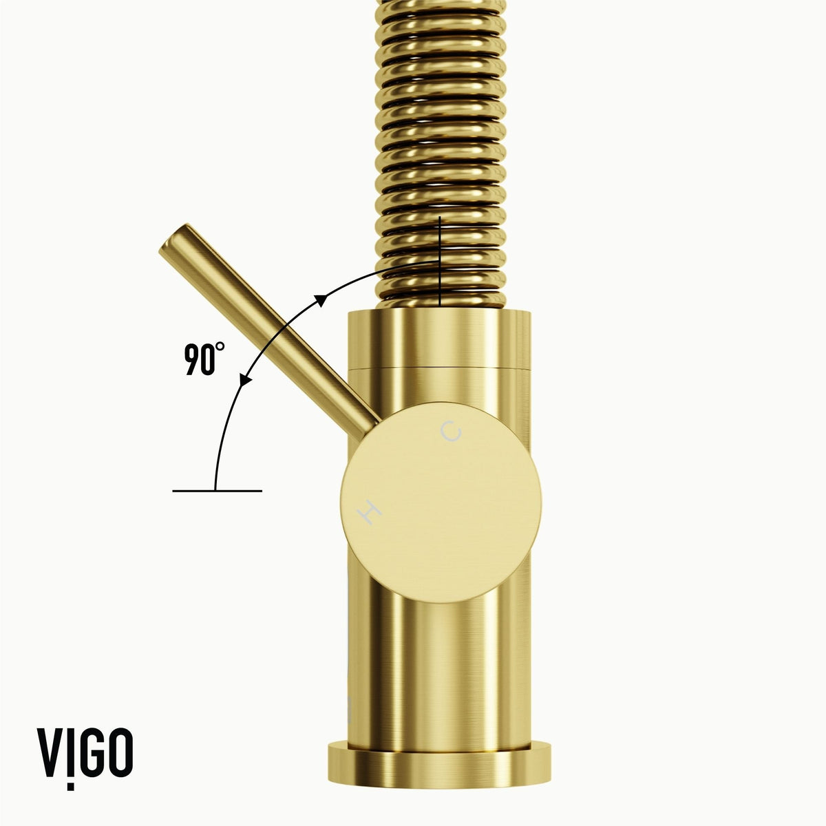 Edison Single Handle Pull Down Sprayer Kitchen Faucet, Matte Gold