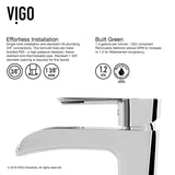 Glass Turquoise Water Bathroom Sink/Basin Set with Niko Faucet and Rectangular Vessel
