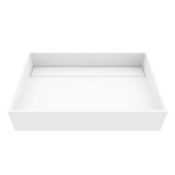 Montauk 23x15-in Deep White Bathroom Sink/Basin with Rectangular Vessel