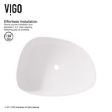 Peony Matte Stone Novelty Composite Vessel Bathroom Sink/Basin with Deep Bowl, White